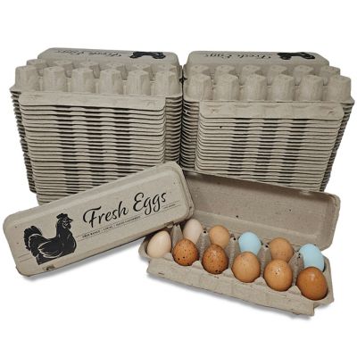 Nest Box Queen Fresh Eggs Printed Egg Cartons, 60-Pack