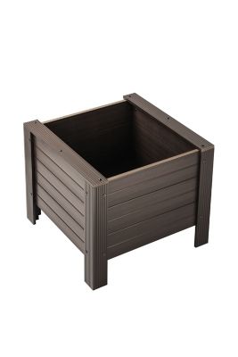 Image showing  ECOFLEX 24 in. Rectangular Planter, Walnut