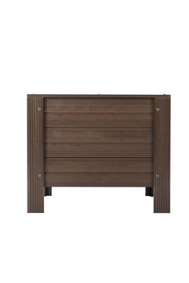 Image showing  ECOFLEX 24 in. Rectangular Planter, Walnut