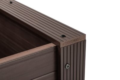 Image showing  ECOFLEX 24 in. Rectangular Planter, Walnut
