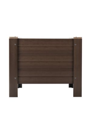 Image showing 6 th New Age Pet ECOFLEX 24 in. Rectangular Planter, Walnut