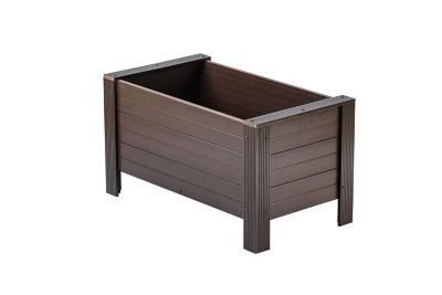 Image showing  ECOFLEX Rectangular Planter, 36 in., Walnut