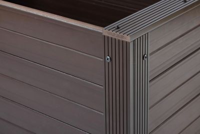 Image showing 6 th New Age Pet ECOFLEX Rectangular Planter, 36 in., Walnut