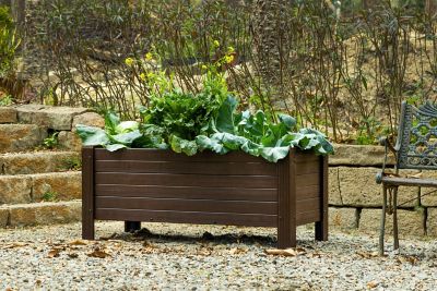 New Age Pet ECOFLEX Rectangular Planter, 48 in., Walnut
