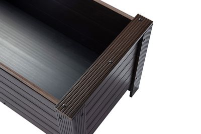 Image showing 6 th New Age Pet ECOFLEX Rectangular Planter, 48 in., Walnut