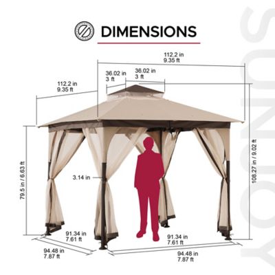 Image showing  Steel Gazebo with Softtop Roof
