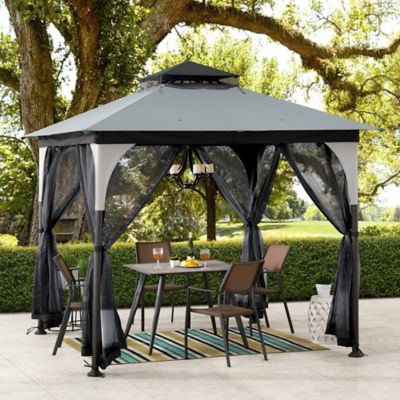Image showing  Steel Gazebo with Softtop Roof