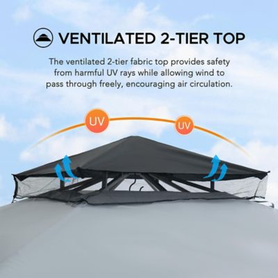 Image showing  Steel Gazebo with Softtop Roof