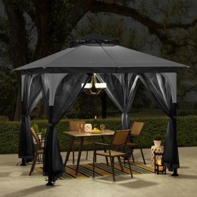 Image showing  Steel Gazebo with Softtop Roof