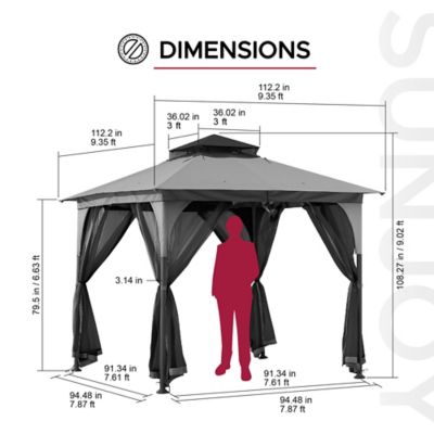 Image showing  Steel Gazebo with Softtop Roof
