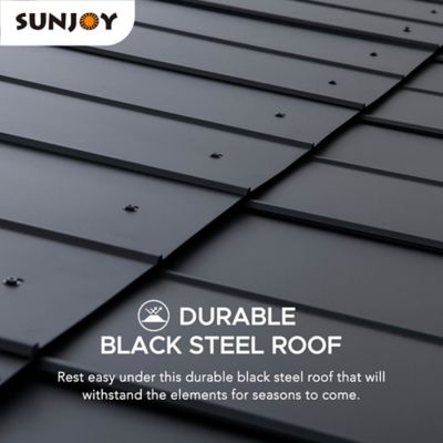 Image showing  10 ft. x 12 ft. Wooden Grill Gazebo Outdoor Cedar Frame BBQ Gazebo