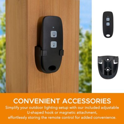 Image showing 7 th Sunjoy Black Adjustable LED Ceiling Spotlight Battery Powered 9W LED