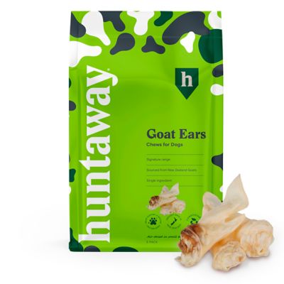 Huntaway Goat Ears Chews for Dogs, 3 oz.