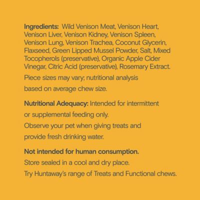 Image showing  Venison & Greenlipped Mussel Recipe Chews for Dogs, 4 oz.