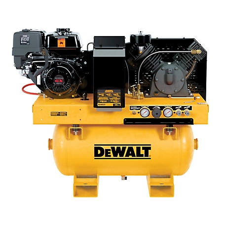 DeWALT 3-in-1 Two Stage Compressor (30G, 175 Max PSI, 13.6 SCFM @ 100PSI, Gas), Generator (5,500 Watts), & Welder (200 Amp)