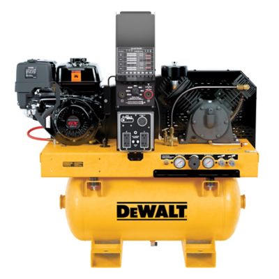 Image showing  3-in-1 Two Stage Compressor 30G, 175 Max PSI, 13.6 SCFM @ 100PSI, Gas, Generator 5,500 W, & Welder 200 Amp