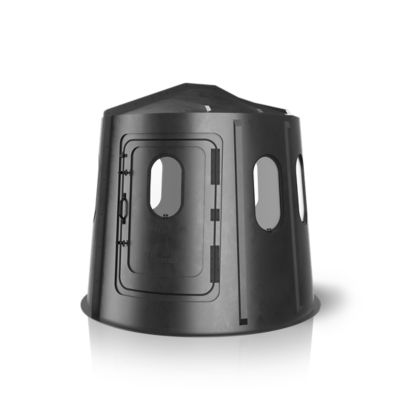 Maverick Blinds 2-Person 6-Shooter Clear Blind, Black