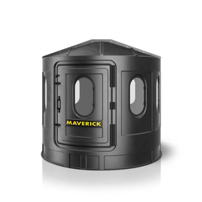Maverick Blinds 3-Person XL Clear Blind, Black