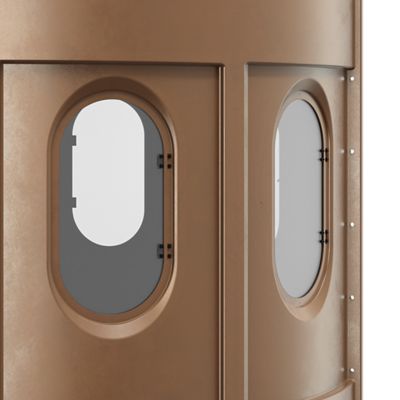 Image showing  XL Clear Blind, Brown