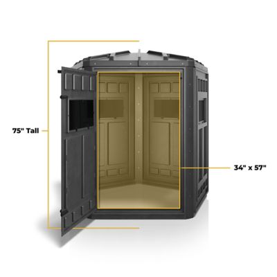 Image showing 6 th Booner 2-Person 5-Panel Blind, Tinted VW