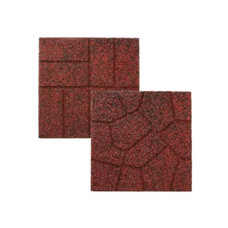 GroundSmart Double-Sided Pavers 16-in Red/Black 9-Pack Landscape Edging