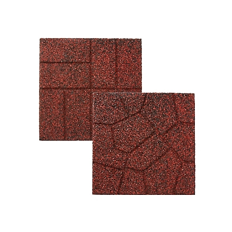 GroundSmart 16 in. Dual Sided Paver, Red/Black 9 PK