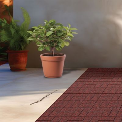 Image showing  Dual Sided Pavers, 16 in., Red/Black, 9-Pack