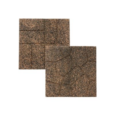 GroundSmart Dual Sided Pavers, 16 in., Tan/Black, 9-Pack