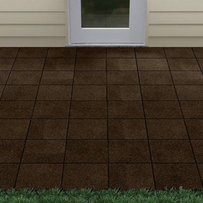 Image showing  Brown 12 in. Flat Paver, 12 pk.