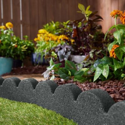 Image showing 5 th GroundSmart Scalloped Edger, Grey, 4 pk.