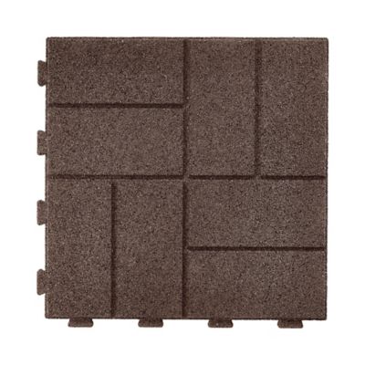 GroundSmart 16 in. Interlock Brown Paver, 9 pk.