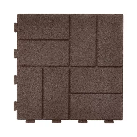 GroundSmart 16" Brown Interlock Paver 9-pack. Landscape Edging