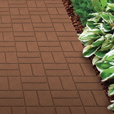 Image showing  16 in. Interlock Brown Paver, 9 pk.