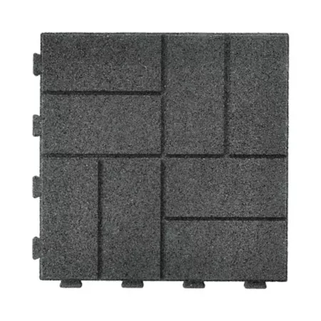 16" GroundSmart Gray Interlock Paver 9-pack. Landscape Edging