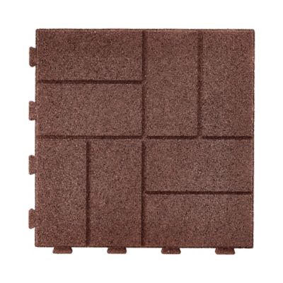 GroundSmart Interlock Pavers, 16 in., Red, 9-Pack