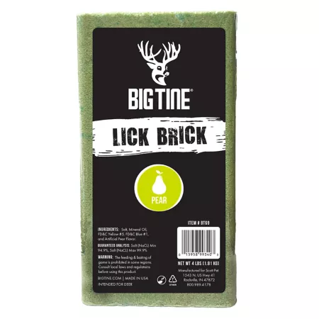 Big Tine Lickable Brick Pear 4 lb. Game Attractants