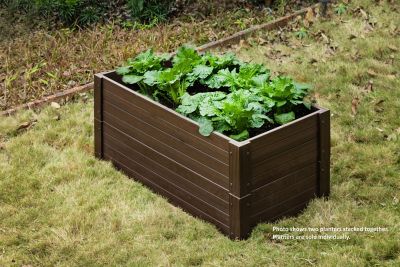Image showing 5 th New Age Pet 2x4 Garden Bed, Walnut