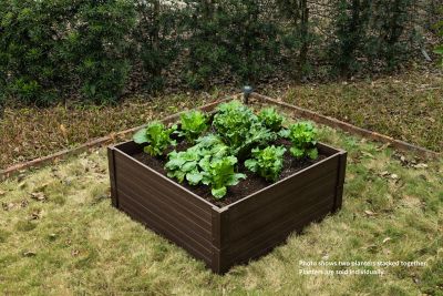 Image showing 5 th New Age Pet 4x4 Garden Bed, Walnut