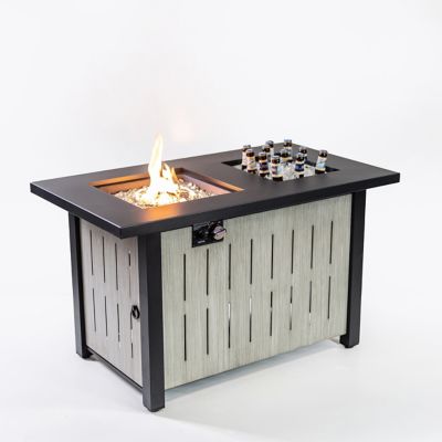 Image showing  42 in. Rectangular Outdoor Propane Firetable with Ice Bucket