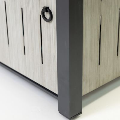 Image showing 9 th Deko Living 42 in. Rectangular Outdoor Propane Firetable with Ice Bucket