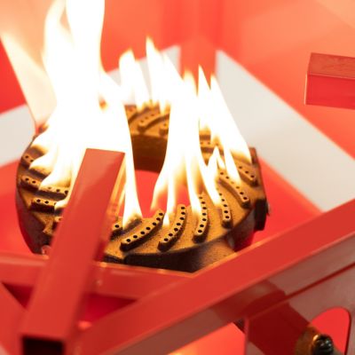 Image showing  Outdoor Propane Burner Cooker Stand with Hose and Regulator