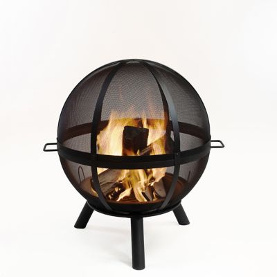 Image showing  Outdoor Steel Woodburning Sphere Fire Pit