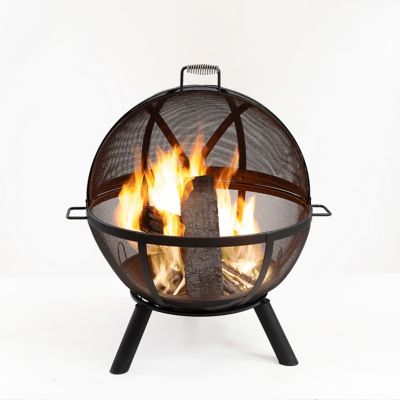 Image showing  Outdoor Steel Woodburning Sphere Fire Pit