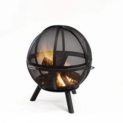 Image showing  Outdoor Steel Woodburning Sphere Fire Pit