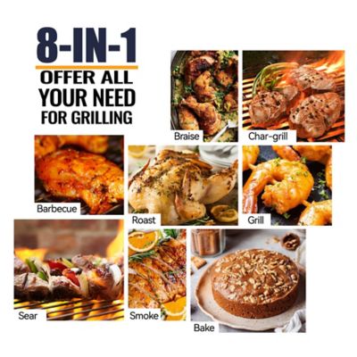 Image showing  709 sq. in. Wi-Fi Smart Wood Pellet Grill & Smoker with Super Smoke Mode, Smart Home Technology & PID Controller, Black