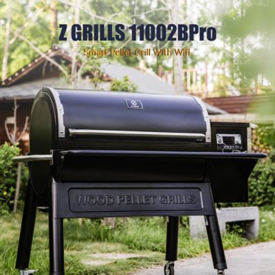 Image showing  1,068 sq. in. Wood Pellet Grill and Smoker with Wi-Fi, Black