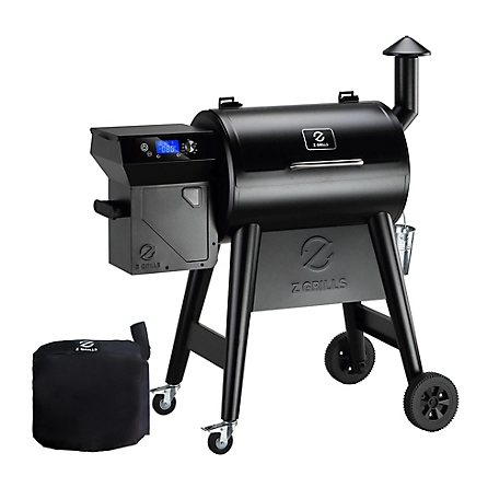 Z Grills Pellet Smoker with Temps Controller 2.0, Meat Probes - Ideal for Small Family Grilling