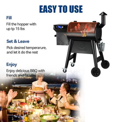 Image showing 7 th Z GRILLS Pellet Smoker with Temps Controller 3.0, Meat Probes - Ideal for Small Family Grilling