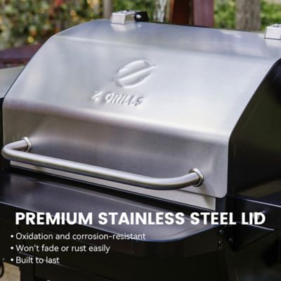 Image showing  Pellet Smoker with Upgraded Controller, 1080 Grilling Space, 8-in-1 Outdoor BBQ