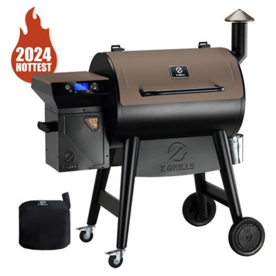 Z Grills Pellet Grill with Temps Controller 2.0, 697 sq. in. Cooking Area, LCD Screen with Latest Functions for Ultimate Flavor